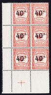 ** TIMBRES TAXE - ** - N°50 - Bloc De 6 - Bdf + Croix De Repère - TB - 1859-1959 Neufs