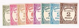 ** TIMBRES TAXE - ** - N°55/62 - 8 Val. - TB - 1859-1959 Neufs