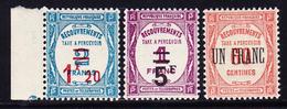 ** TIMBRES TAXE - ** - N°63/65 - TB - 1859-1959 Neufs