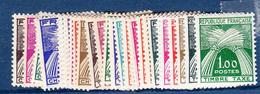 ** TIMBRES TAXE - ** - N°67/94 - TB - 1859-1959 Neufs