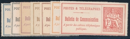 (*) TIMBRES - TELEPHONE - (*) - N°22/29 - TB - Télégraphes Et Téléphones