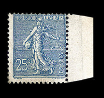 (*) VARIETES  - (*) - N°132 - 25c Bleu - Impression Recto Verso - BDF - TB - Neufs