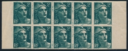 ** VARIETES  - ** - N°713  2F Vert ND - Bloc De 10 BdF Impr. Macculés  - TB - Unused Stamps