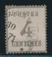 O TIMBRES D'ALSACE LORRAINE (1870-71) - O - N°3b - Burelage Renversé Obl. Mulhausen In Elsass - TB - Autres & Non Classés