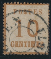O TIMBRES D'ALSACE LORRAINE (1870-71) - O - N°5 - Obl. Cachet Provisoire De ROUEN - 1871 - B/TB - Autres & Non Classés