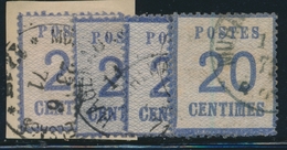 O TIMBRES D'ALSACE LORRAINE (1870-71) - O - N°6 (x5) - Div. Nuances Et  Obl. - TB - Andere & Zonder Classificatie