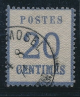 O TIMBRES D'ALSACE LORRAINE (1870-71) - O - N°6 - Etat 3 - Rare - TB - Autres & Non Classés