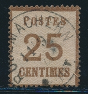 O TIMBRES D'ALSACE LORRAINE (1870-71) - O - N°7 - Obl. Rodemachen 11/9/71 - TB - Autres & Non Classés