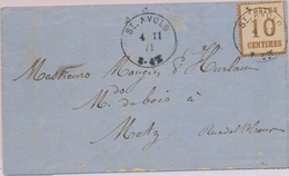 LAC TIMBRES 1870/71 S/LETTRE - LAC - N°5 - Obl. St Avold 4/11/71 Pour Metz - TB - Other & Unclassified