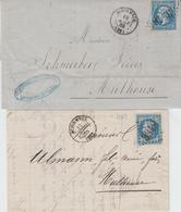 LAC VOSGES - LAC - 2 Plis Obl. GC3348 Schirmeck - S/N°22 Et 29 - Pér.1864/68 - Cartas & Documentos