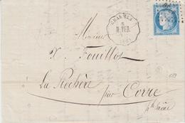 LAC VOSGES/CONV. ST - LAC - N°60 - Obl. Belp + Conv. Charmes / N.VES - TB - Lettres & Documents