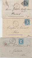 LAC VOSGES/CONV. ST - LAC - N°60 S/3 Plis - Obl. BEL.P + Conv. St. Remiremont - R.EP. Dt 1 Devant - TB - Covers & Documents