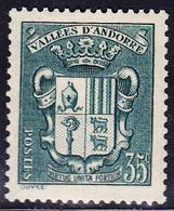 ** TIMBRES POSTE - ** - N°56 - 35c Vert Bleu - TB - Neufs