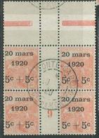 O TIMBRES POSTE - O - N°38 - Bloc De 4 + Interpanneau + Mill. 9 - Obl. Centrale MONTE CARLO - 20/3/20 - TB - Autres & Non Classés