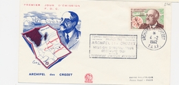 PJ PLIS CROZET - PJ - N°19 - Charcot - Obl 4/2/62 + Cachet Mission - TB - Airmail