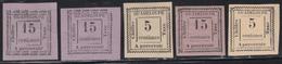 */(*) GUADELOUPE - TIMBRES TAXE - */(*) - N°6/12 - Margé - Ens TB - Andere & Zonder Classificatie