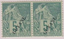 ** GUYANE - ** - N°19 - 5c Vert - Paire  - TB - Sonstige & Ohne Zuordnung