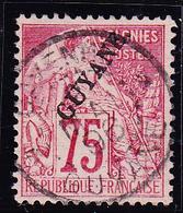 O GUYANE  - O - N°27 - 75c  Rose - Belle Obl. Centrale - TB - Other & Unclassified
