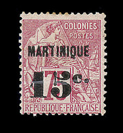 * MARTINIQUE - * - N°18 - 15c S/75c - Signé Calves - TB - Sonstige & Ohne Zuordnung