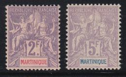 * MARTINIQUE - * - N°50/51 - 2F Et 5F - TB - Sonstige & Ohne Zuordnung