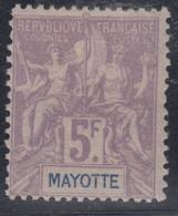 * MAYOTTE - * - N°14 - 5F Lilas - Signé - TB - Otros & Sin Clasificación