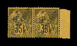 **/* NOUVELLE CALEDONIE - **/* - N°31 - Paire - BdF - 35c Violet S/jaune - TB - Vide