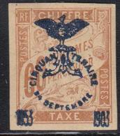 * NELLE CALEDONIE - TIMBRES TAXE - * - N°13 - 60c Brun S/chamois - TB - Vide