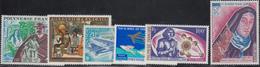 ** POLYNESIE - POSTE AERIENNE  - ** - N°71/76 - Les 6 Val. - TB - Vide