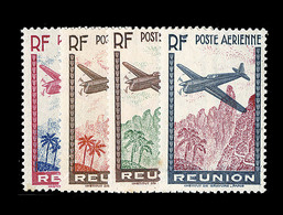 ** REUNION - POSTE AERIENNE  - ** - N°2/5- Chiffres De La Valeur Omis - Signés - TB - Sonstige & Ohne Zuordnung