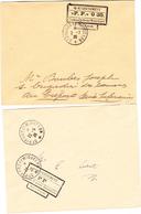 L SPM - PRECURSEURS - L - Lot De 2 Plis Avec Cachet "PP" Et "P.P.0.30" St Pierre - Obl. 22/5/26 Et 2/7/26 - Vide