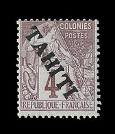 * TAHITI  - * - N°9 - 4c Brun Lilas - Signé - TB - Autres & Non Classés