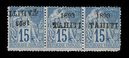 * TAHITI  - * - N°24 (x2) + N°24a - Formant Bde De 3 - Signé - B/TB - Sonstige & Ohne Zuordnung