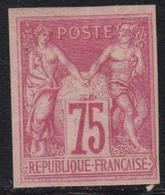 * EMISSIONS GENERALES - * - N°28 - 75c Rose - Signé Roumet - TB - Eagle And Crown