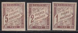 * EMISSIONS GENERALES - TIMBRES TAXE - * - N°15/17 - 3 Valeurs - TB - Taxe