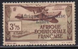 * AEF - POSTE AERIENNE  - * - N°16 - Gomme Coloniale - Signé A. Brun - TB - Autres & Non Classés