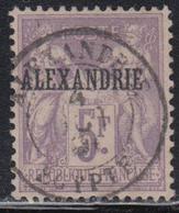 O ALEXANDRIE - O - N°18 - 5F Violet - Belle Obl. Centrale - TB - Sonstige & Ohne Zuordnung