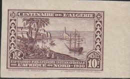 ** ALGERIE - ** - N°100b - 10F Brun - ND - BdF - TB - Vide