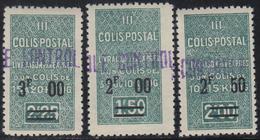 * ALGERIE - COLIS POSTAUX - * - N°48/50 - 3 Valeurs - TB - Postpaketten