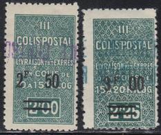 * ALGERIE - COLIS POSTAUX - * - N°60/61 - TB - Colis Postaux