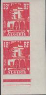 ** ALGERIE - VARIETES - ** - N°340A - Paire Verticale - ND - CdF - TB - Vide