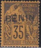 * BENIN  - * - N°10 - 35c Noir S/jaune - Signé - TB - Other & Unclassified