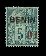* BENIN  - * - N°14 - 01 S/5c Vert - Signé A. Brun - Rousseur - Autres & Non Classés