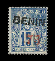 * BENIN  - * - N°16 - 75 S/15c Bleu - Signé Calves - TB - Autres & Non Classés