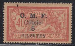 * CILICIE - * - N°94a - 5 Piastres Sur 40c Rouge Et Bleu - TB - Other & Unclassified