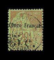 O CONGO - O - N°3 - 5c S/20c - Signé Brun - TB - Andere & Zonder Classificatie