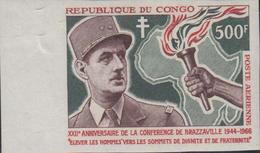 ** CONGO - POSTE AERIENNE  - ** - N°38 - 500F De Gaulle ND - TB - Andere & Zonder Classificatie