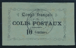 O CONGO - COLIS POSTAUX - O - N°1 - 10c Noir S/vert - TB - Autres & Non Classés