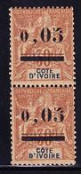 ** COTE D'IVOIRE - ** - N°18 - 0,05 S/30c Brun - Paire Verticale - TB/SUP - Other & Unclassified