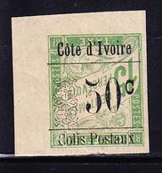 * COTE D'IVOIRE - COLIS POSTAUX  - * - N°5b -50c S/ 15c Vert Jaune - Signé A. Brun - TB - Autres & Non Classés