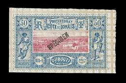 ** COTE DES SOMALIS - ** - N°15 - Surch. SPECIMEN - Pli Accordéon Vertical - Margé - TB - Otros & Sin Clasificación